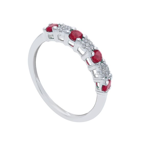 Anillo Babila Milano Mujer Bacia_Mi in Oro blanco Rubino 0.54 Ct 276661RB 13 - 276661RB 13